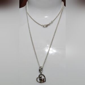 .925 Silver GREAT MOTHER LOVE CHARM Pendant Necklace